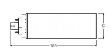 Ledvance DULUX LED T/E42 HF & AC MAINS V 20W 840 GX24Q-4  Kompaktlampe wie 42W 4000K neutralweißes Licht - EVG