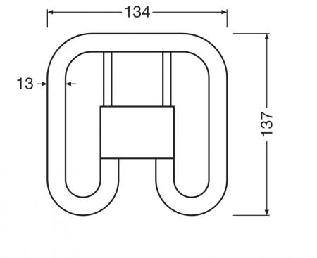 Osram DULUX GR8 SQ16 EM & AC LED Kompaktlampe 2Pin 7W wie 16W 3000K warmweiß