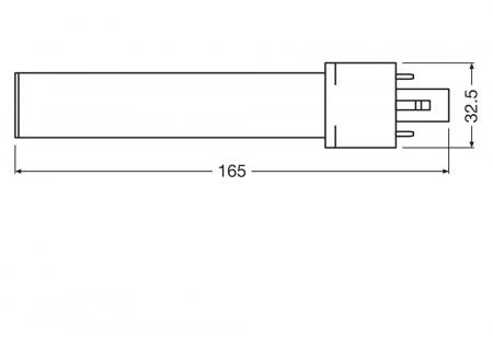 Ledvance DULUX S9 LED Kompaktlampe 2Pin G23 4W 3000K EM für KVG/VVG