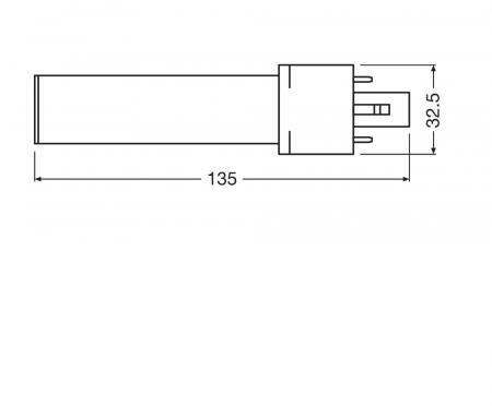 OSRAM DULUX S7 LED 2Pin G23 Kompaktlampe 3,5W wie 7W 4000K neutralweißes Licht EM (KVG/VVG)