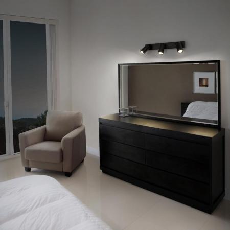 OSRAM LED Spot Octagon 3er Wand- und Decken Strahler dimmbar Schwarz