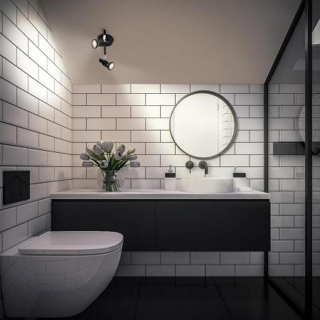 OSRAM LED SPOT GU10 2er Wand- und Decken Strahler dimmbar Schwarz 2700K warmweiße Lichtfarbe - hohe farbwiedergabe