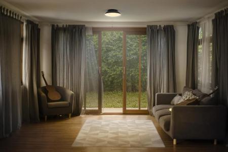 OSRAM Deckenleuchte Orbis Milan schwarz aus Stahl und Glas