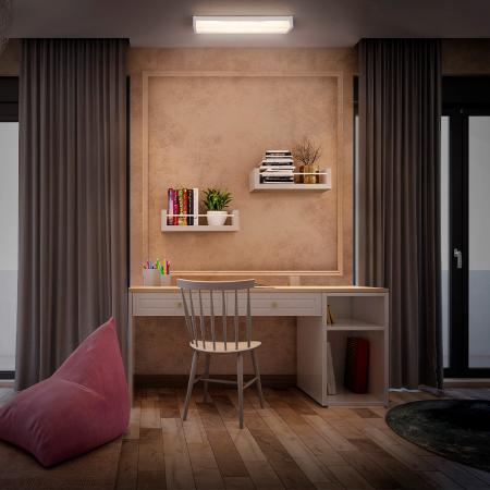 60cm OSRAM OFFICE Line WRAP Dimmbare Büroleuchte Deckenleuchte 20W 4000K in Weiß mit Fernbedienung