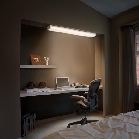 120cm OSRAM OFFICE Line WRAP Dimmbare Büroleuchte Deckenleuchte 40W 4000K in Weiß mit Fernbedienung