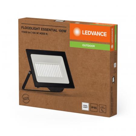 LED Fluter Essential 100W 4000K Neutralweiß IP65 schwarz