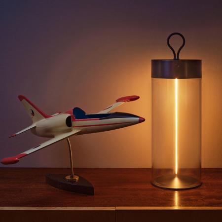 Osram LED-Akku-Tischleuchte DECOR FILAMENT dunkelgrau Höhe 32 cm