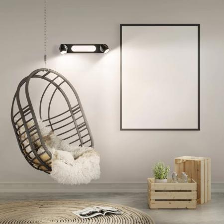LEDVANCE 2er LED Wand- und Decken Strahler Decor Spot Neptune Schwarz mit Click Select