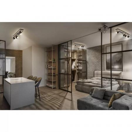 OSRAM 4er LED Strahler Decor Spot Mars Schwarz mit Click Select