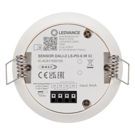 LEDVANCE SENSOR DALI-2 LIGHT/PRESENCE-6 INFRARED CEILING INTEGRATION