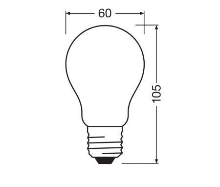 OSRAM E27 besonders effiziente LED Lampe Frosted 11,6W wie 150W 2700K warmweißes Licht - Energie Effizienz Klasse A