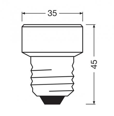 OSRAM E27 LED STAR FLAT 3 Step dimmbarer Strahler 3.5W wie 26W warmweißes Licht