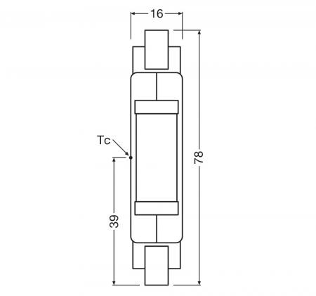Osram LED Slim LINE R7s Stablampe 78mm 4,5W wie 40W warmweißes Licht 2700k - aus Glas