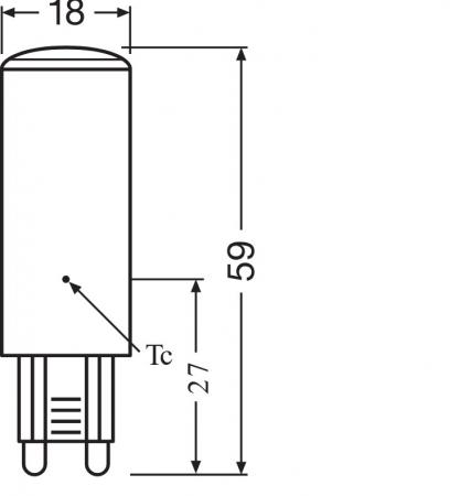 Ledvance LED PIN G9 Stiftsockel Lampe 4,9W wie 50W 2700K warmweiß