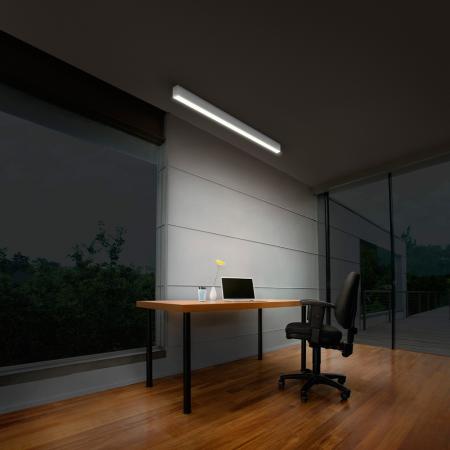 112cm OSRAM OFFICE Line Cuboid Dimmbare Büroleuchte Deckenleuchte 30W 4000K in Weiß
