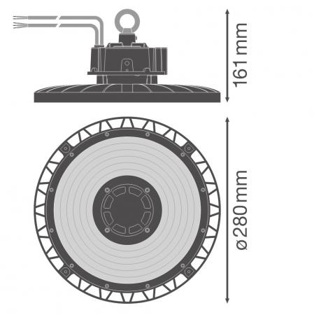 Ledvance LED Hallenleuchte HIGH BAY GEN 5 HB P 75W 840 110DEG IP66