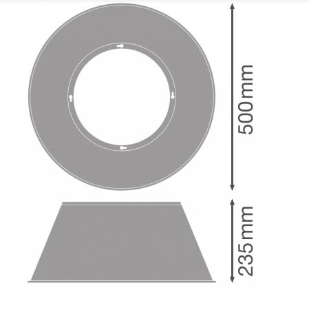 Ledvance LED Hallenleuchte HB ALU REFLECTOR 500
