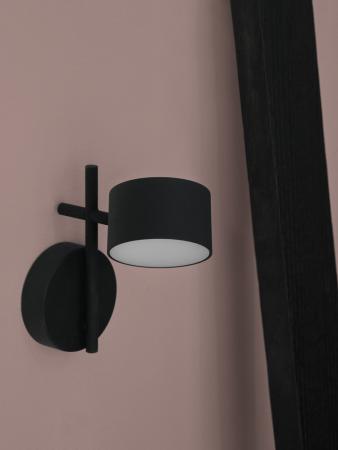 Osram Wandlampe Decor Kyoto aus Aluminium in Schwarz mit warmweißem Licht und beweglichem Kopf - dimmbar (TOUCH DIM)