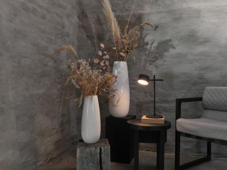 Osram Schreibtisch- und Tischleuchte Decor Kyoto aus Aluminium in Schwarz mit warmweißem Licht und beweglichem Kopf - dimmbar