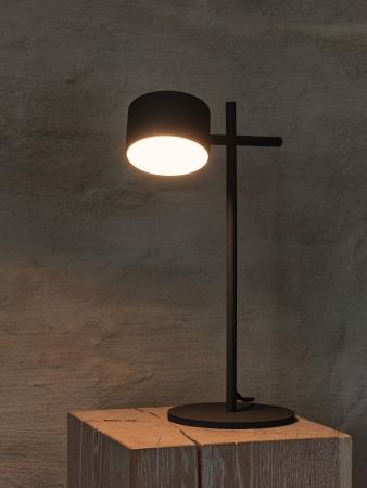 Osram Schreibtisch- und Tischleuchte Decor Kyoto aus Aluminium in Schwarz mit warmweißem Licht und beweglichem Kopf - dimmbar