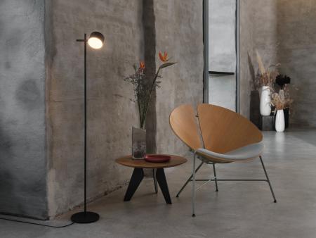 Osram Stehleuchte Decor Kyoto aus Aluminium in Schwarz mit warmweißem Licht und beweglichem Kopf - TOUCH dimmbar