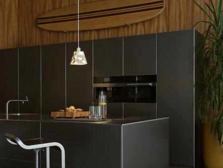 Pendelleuchte Decor Gleam aus Terrazzo Stein mit E14 Fassung Beige