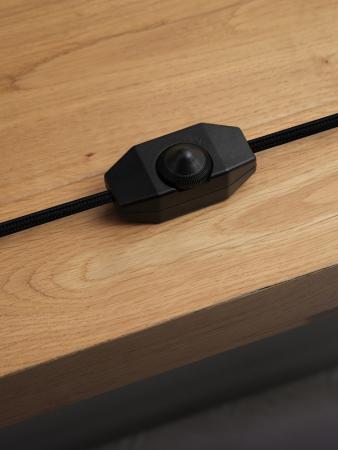 OSRAM Tischleuchte Decor Marble Base Table dimmbar mit E27 Fassung schwarz - Elegante Tischlampe aus Marmor mit Textilkabel – dimmbares Licht für jeden Raum