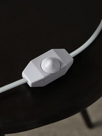 OSRAM Tischleuchte Decor Marble Base Table dimmbar mit E27 Fassung Weiß - Elegante Tischlampe aus Marmor mit Textilkabel – dimmbares Licht für jeden Raum