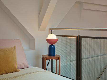 OSRAM Tischleuchte Decor Bowl Table in Blau/ Rosa Ø 20 cm aus Stahl mit E14 Fassung