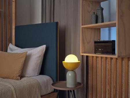 OSRAM Tischleuchte Decor Bowl Table in Grün/ Gelb Ø 20 cm aus Stahl mit E14 Fassung