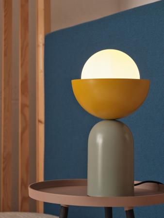 OSRAM Tischleuchte Decor Bowl Table in Grün/ Gelb Ø 20 cm aus Stahl mit E14 Fassung