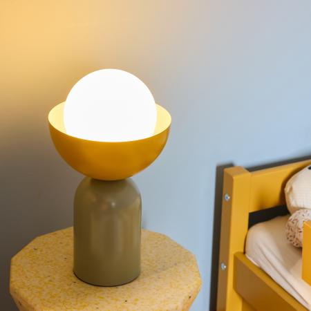 OSRAM Tischleuchte Decor Bowl Table in Grün/ Gelb Ø 20 cm aus Stahl mit E14 Fassung