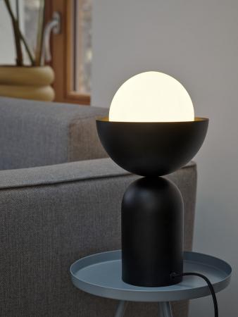 OSRAM Tischleuchte Decor Bowl Table in Schwarz Ø 20 cm aus Stahl mit E14 Fassung