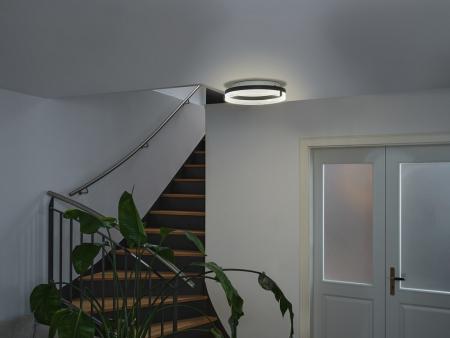 OSRAM Deckenleuchte Decor Circle in Schwarz 25 W Ø 40 cm - CLICKCCT - Sehr vielseitig durch eine wählbare Lichtfarbe