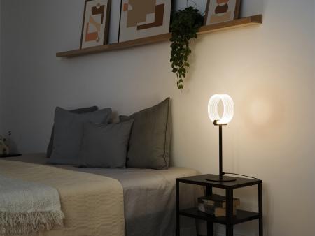 OSRAM Tischleuchte Decor Circle in Schwarz 8,3 W Ø 16 cm - CLICKCCT - Sehr vielseitig durch eine wählbare Lichtfarbe