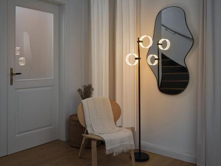 OSRAM Stehleuchte Decor Circle Floor in Schwarz 17W Ø - CLICKCCT - Sehr vielseitig durch eine wählbare Lichtfarbe