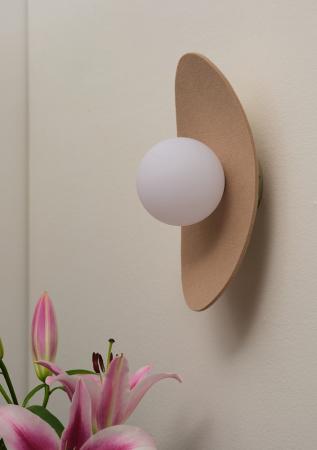 Osram Wandleuchte Decor Pearl in Beige mit G9 Fassung - Auffällige Leuchte aus Filz / Stahl / Glaskugel