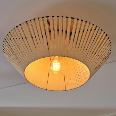 Osram Deckenleuchte Decor Stripes in Beige mit E27 Fassung Ø 40,5 cm