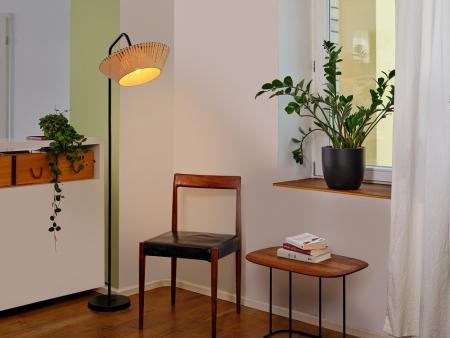 Osram Stehleuchte Decor Stripes in Beige mit E27 Fassung Ø 40,5 cm