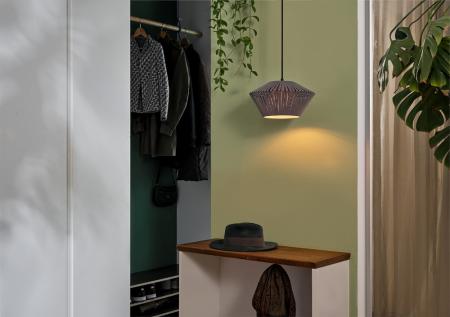 Osram Pendelleuchte Decor Stripes in Anthrazit mit E27 Fassung Ø 30,5 cm