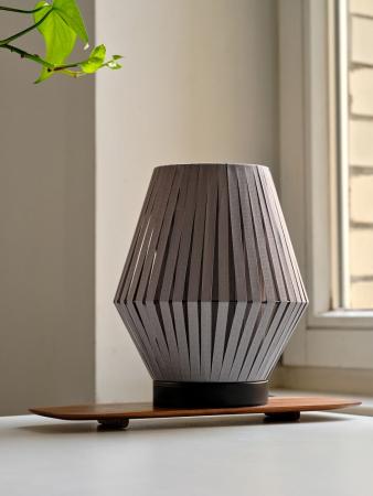 Osram Tischleuchte Decor Stripes in Anthrazit mit E14 Fassung Ø 20,5 cm