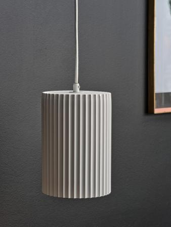 Osram Pendelleuchte Decor Plaster Routes Tube aus Gips in Weiß mit E27 Fassung