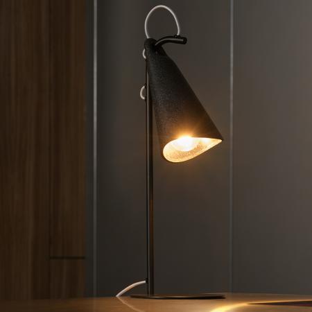 OSRAM Tischleuchte Decor Bell Table in Schwarz mit E27 Fassung - Leuchtenschirm aus recyceltem Material