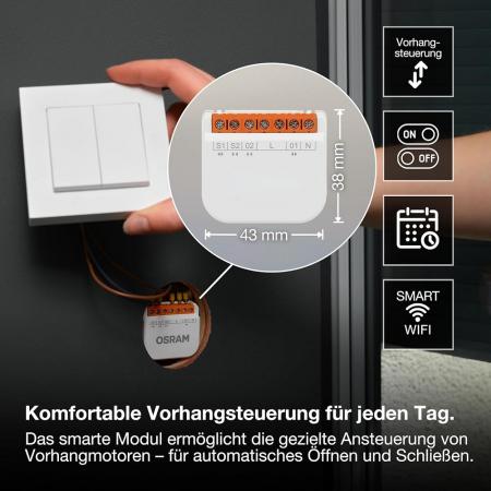 OSRAM SMART+ WIFI SWITCH MODULE CURTAIN White