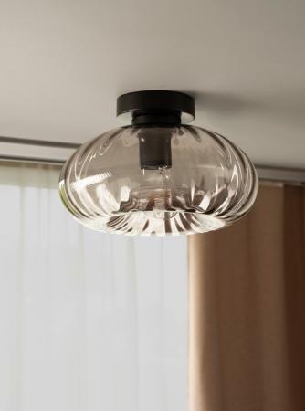 OSRAM DECOR SMOKE GLASS CEILING E27 BLACK DECKENLEUCHTE