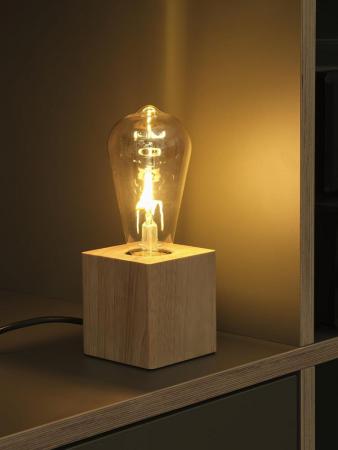 OSRAM Tischleuchte 1906 Edison Vintage-Stil mit 2,5W E27 Glühlampe austauschbar inkl. Leuchtmittel warmweiß 2400K