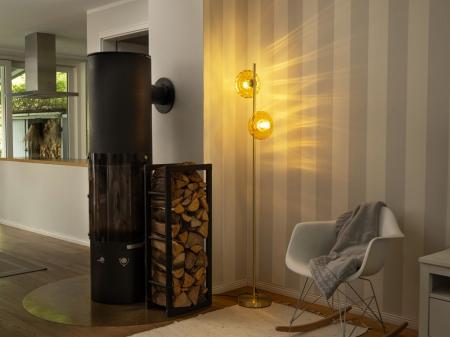 OSRAM DECOR GOLD GLASS FLOOR 2XE14 GOLD STEHLEUCHTE