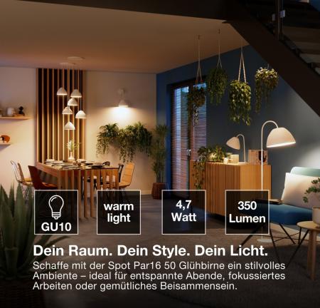 OSRAM SMART+ MATTER Spot Dimmable PAR16 GU10 4,7W 2700K 45° Smart LED Lampe