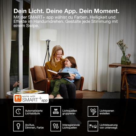 OSRAM E27 SMART+ MATTER Classic LED-Lampe 9,5W wie 75W Dimmbar Tunable White - Matter over WiFi, App- und Sprachsteuerung