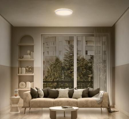 OSRAM Essential Panel Round LED-Panel 28 W 2700 lm 3000 K Warmweiß Ø 420 mm Weiß IP20